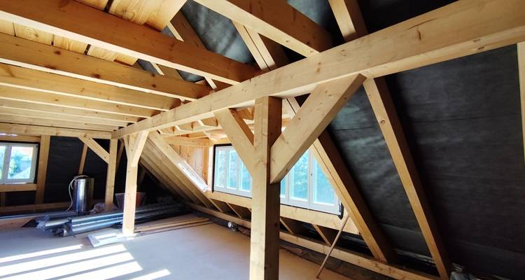 exposed wood loft comversion