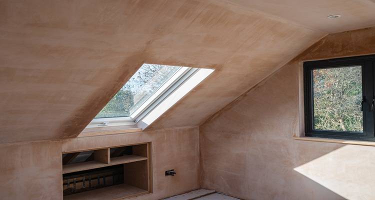 bare plaster loft conversion