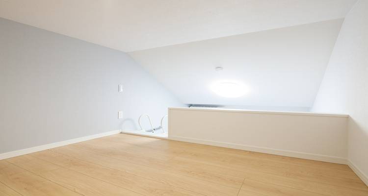 white loft conversion stairs behind