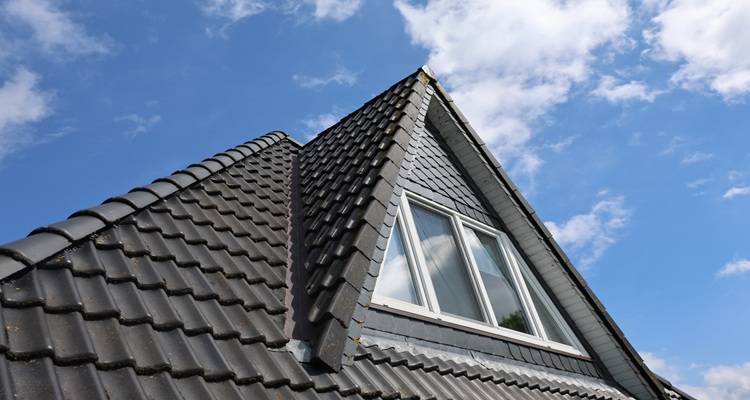 grey roof dormer