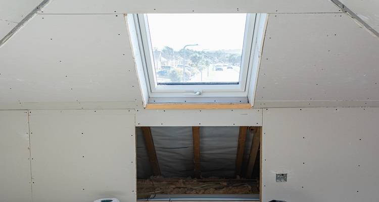 velux window attic eave space