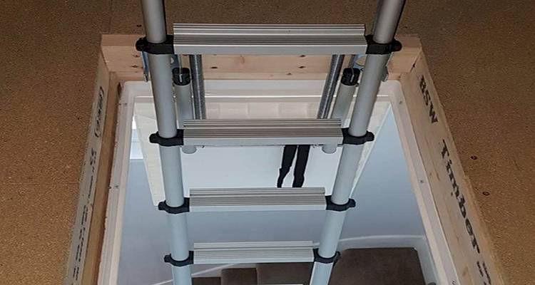 sliding loft ladder