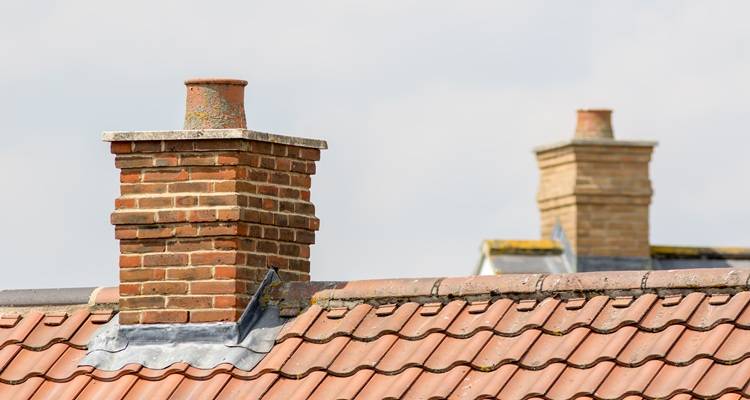chimney on roof