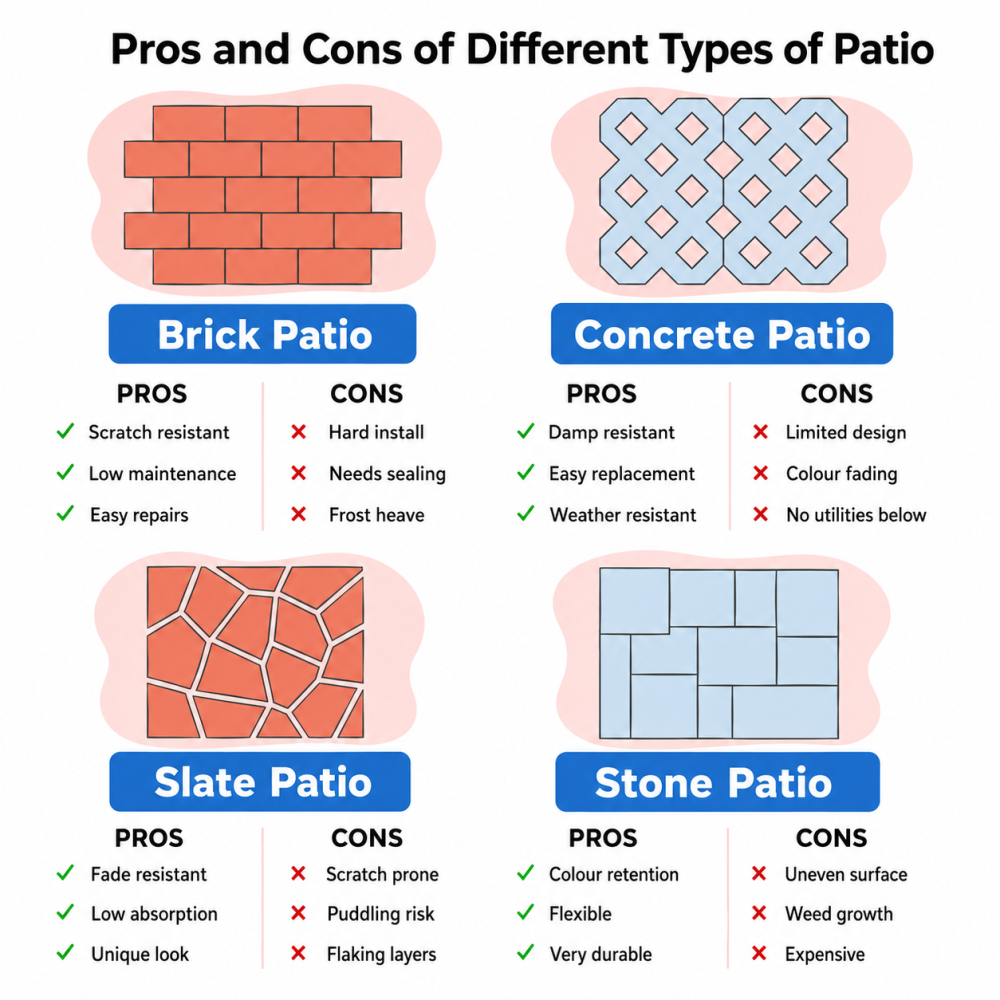 patio graphic pros and cons