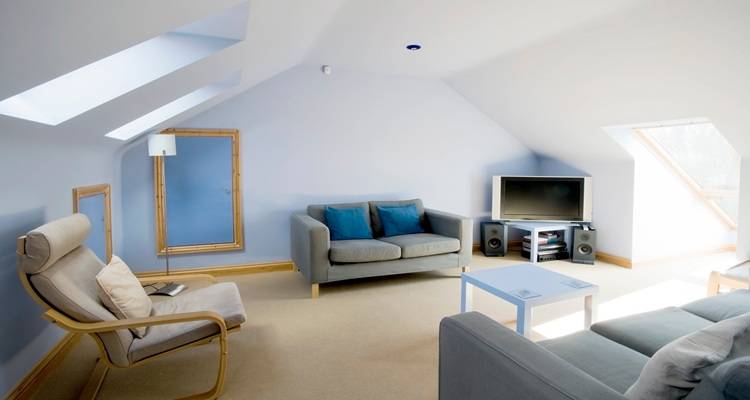 interior white loft conversion velux