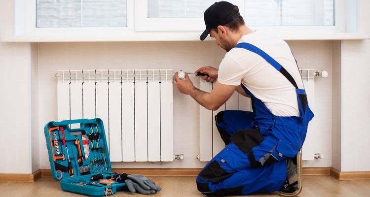 plumber fitting radiator