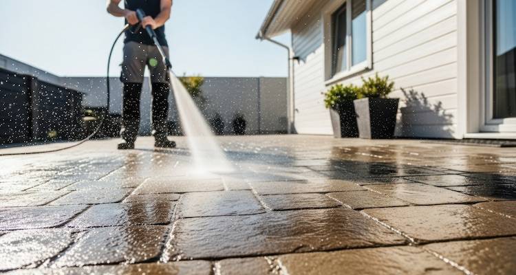 pressure washing patio