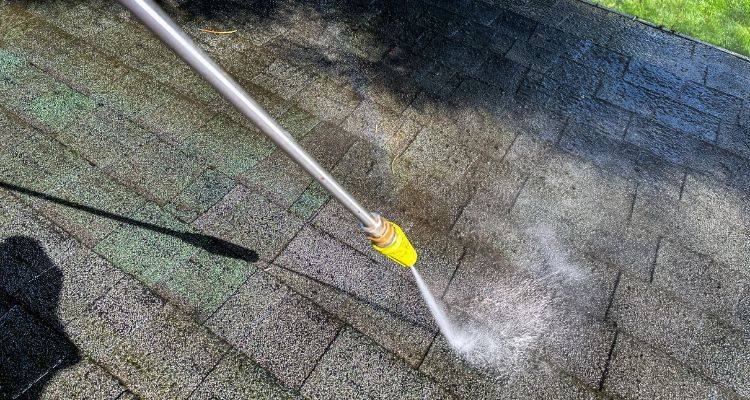 pressure washing roof