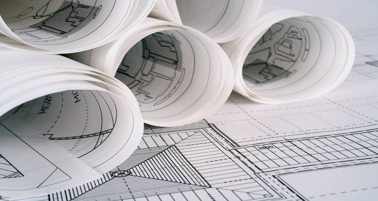 rolled up drawings
