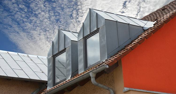 Grey gable end dormers
