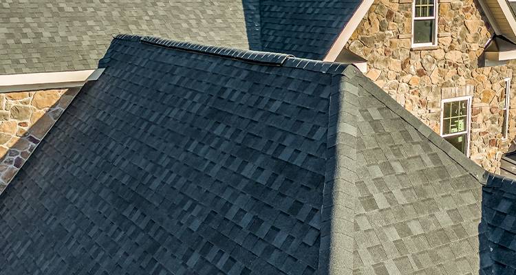 example of a steep dark roof