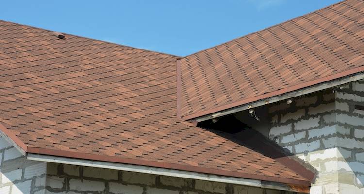 example of a recently installed roof valley on a new building project