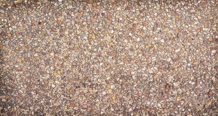 resin gravel close up