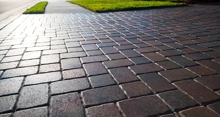 shiny block paving