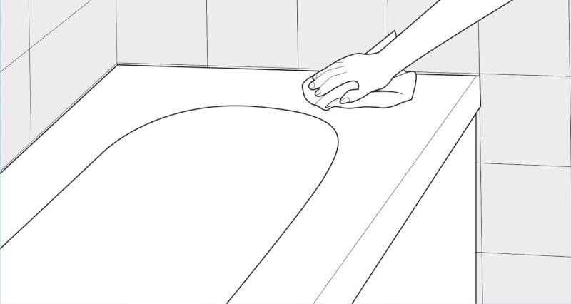 how to seal a shower tray step 3