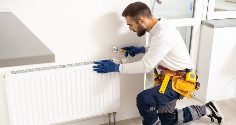 plumber fitting radiator