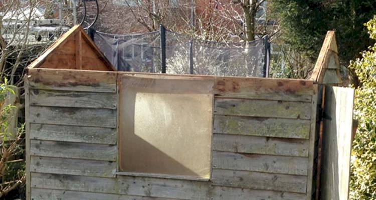 Shed roof repair
