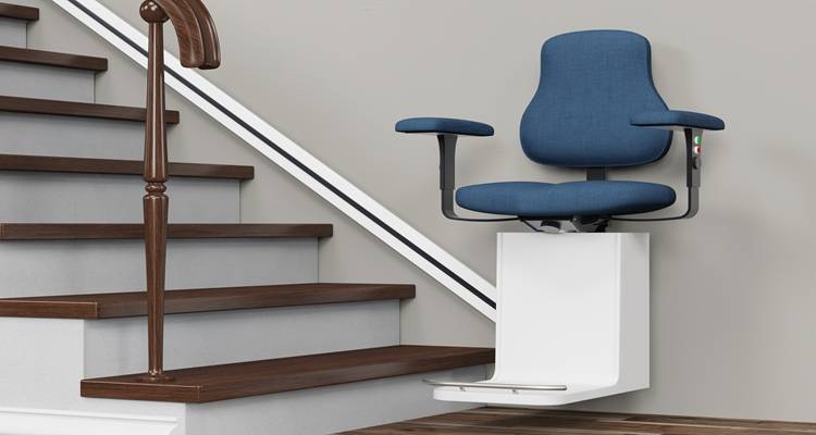 blue stairlift