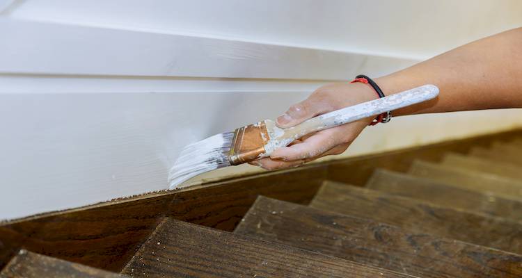 painting stairs