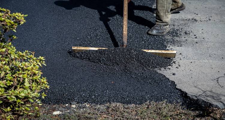 tarmac being raked