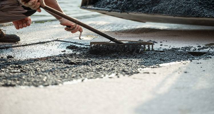 tarmac being repaired