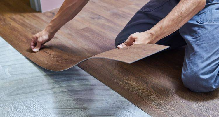 luxury vinyl floor installation