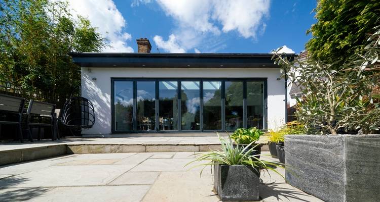 bifold doors patio chairs