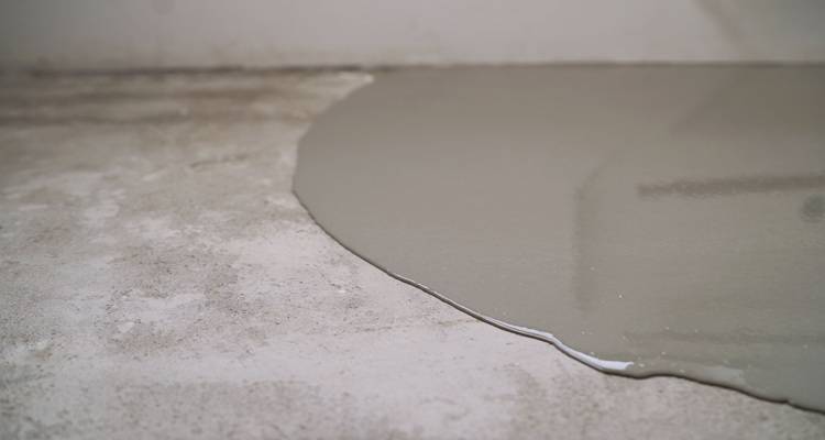 floor being screeded