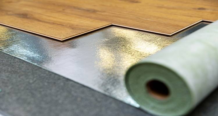insulated underlay and laminate flooring