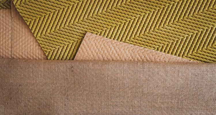 mustard coloured underlay at angle