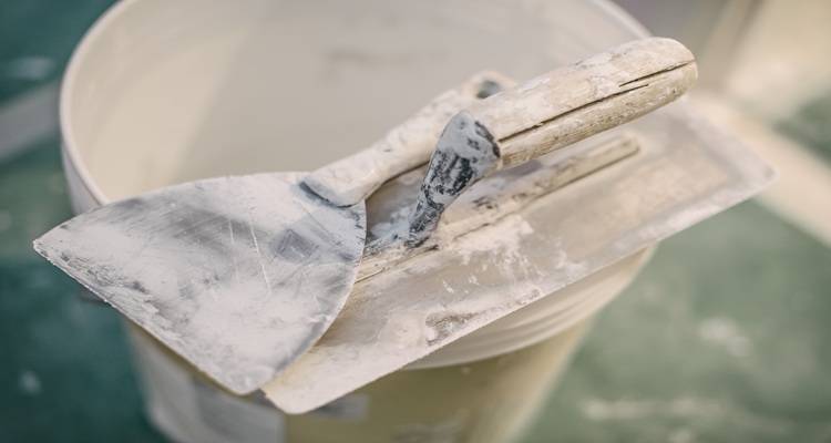 plaster bucket trowel plastering