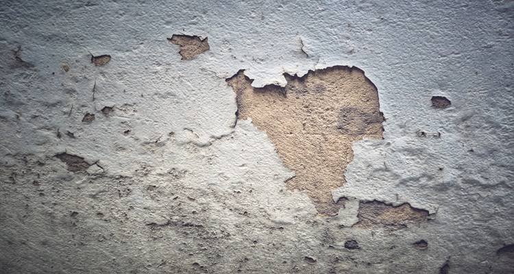 blown plaster