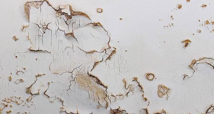 blown plaster  and cracks