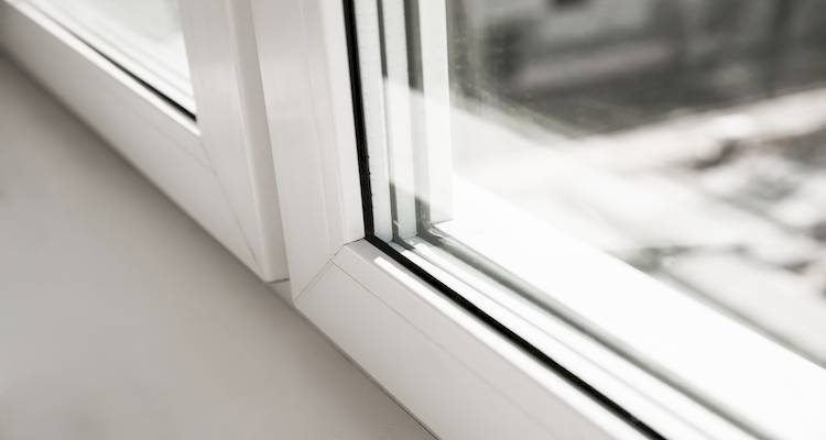 closeup of a uPVC and window sill